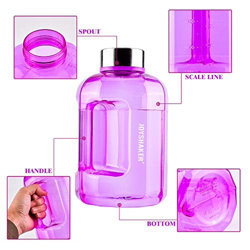 BOTTLED JOY Water Jug 75oz Water Bottle 2.2L Large Water Bottle Clear