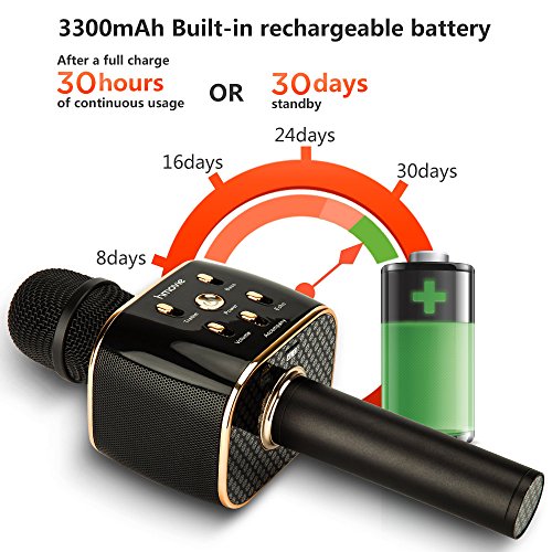 1 3300mAh+Wireless+Microphone+Bluetooth+Smartphone