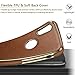 LOHASIC for iPhone X Case Xs Case Slim Leather Luxury PU Soft Flexible Bumper Defender Non-Slip Grip Anti-Scratch Shockproof Protective Cover Cases Compatible with iPhone X 10 Xs 5.8 inch (Brown)
