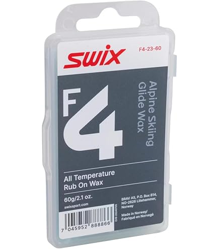 Amazon.com : Swix F4 All-Temperature Rub-On Glide Wax with Cork
