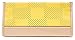 Isaac Mizrahi Womens Fashion Designer Handbags Kay Leather Check Perforated Clutch Canary Yellow