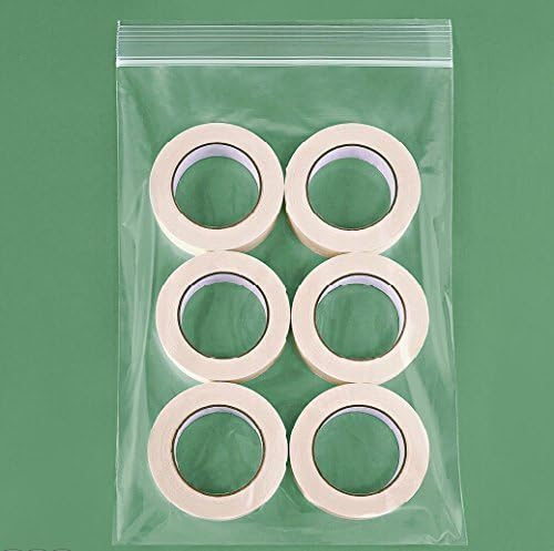 UNNI Clear Reclosable Plastic Zip Lock Storage Poly Bags, 2 Mil, Size: 9" X 12", Case of 200