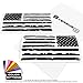 Distressed Flag Decal Sticker - Quantity: 2 - Indoors or Outdoors - Cars, Laptops, Walls, Windows, etc. (6.5