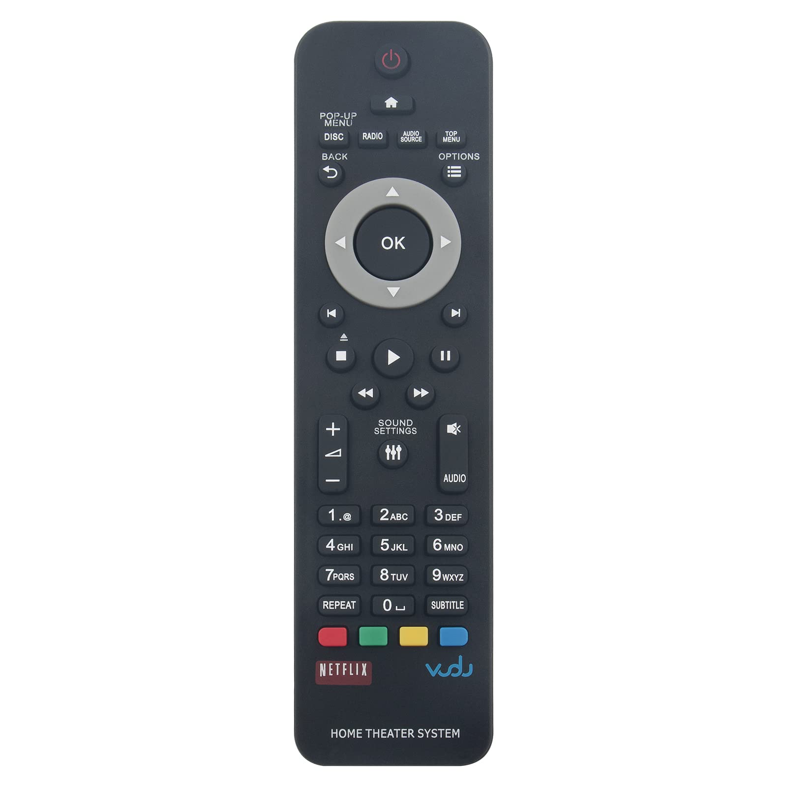 VINABTY New Replacement Remote Control fit for PHILIPS Blu-Ray Home Theater HTS3541/f7 fit for philips hts3541 hts3564 HTS3581 /93 fit for Philips HTS3564 HTS3564/F7 HTB3524/F7 Remote Controller