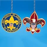 FLATBACK RESIN BOY SCOUT EMBLEM ORNAMENT - Christmas Ornament
