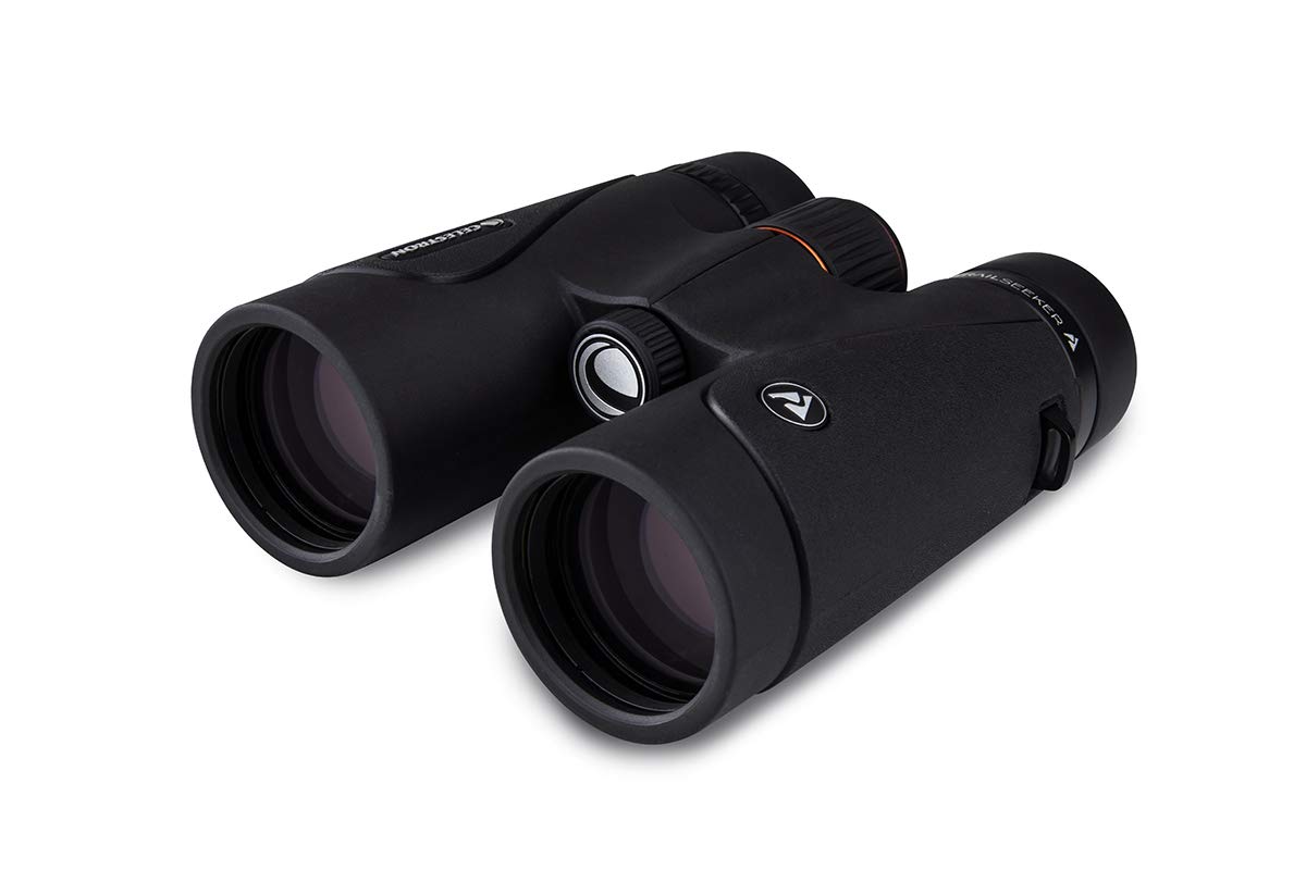 Celestron 71406 TrailSeeker 10x42 BaK-4 Prism Binoculars, Black