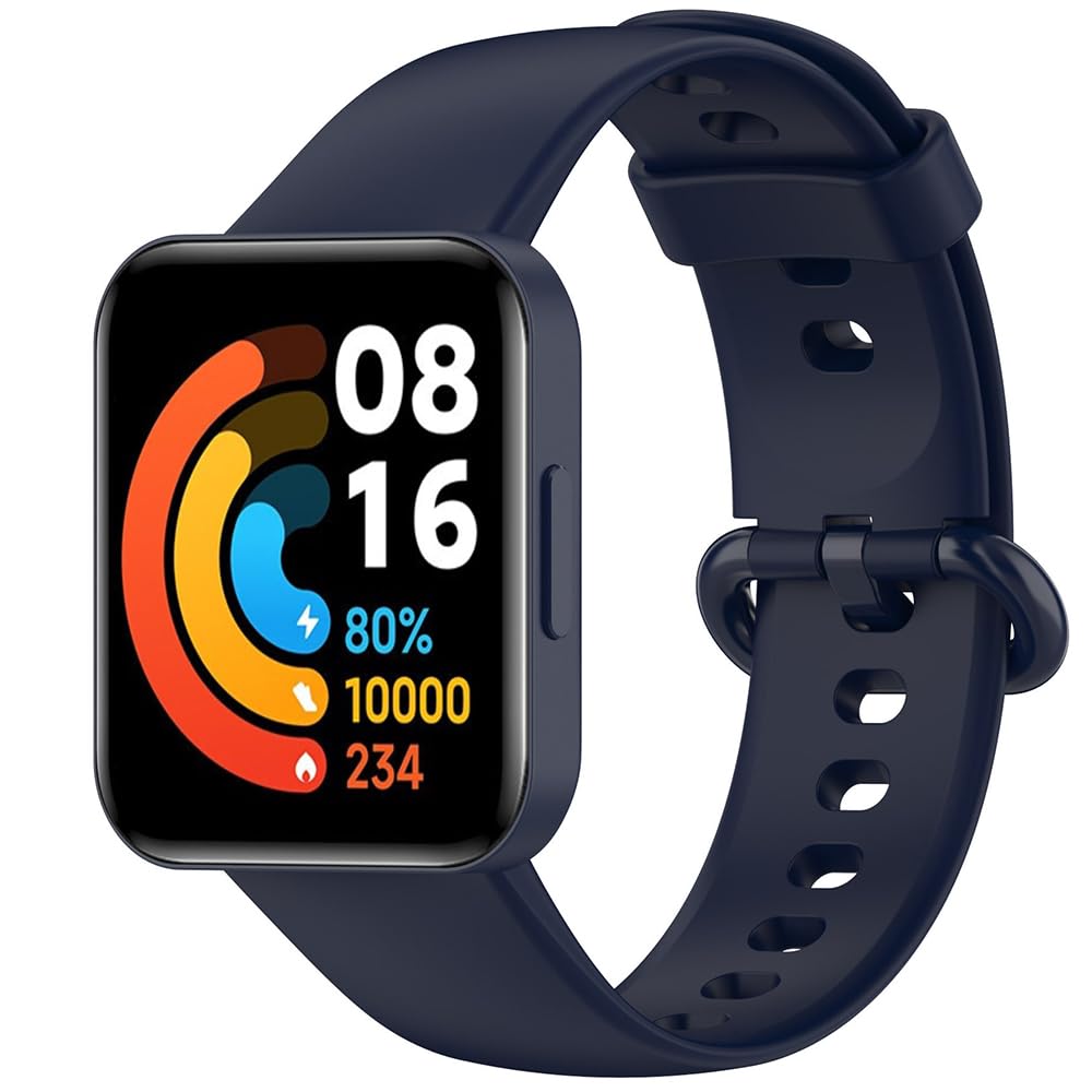Watch Strap for Redmi Watch 2 Lite/Xiaomi Mi Watch 2 Lite, Silicone Sport Replacement Bracelet Band for Redmi Watch Lite 2