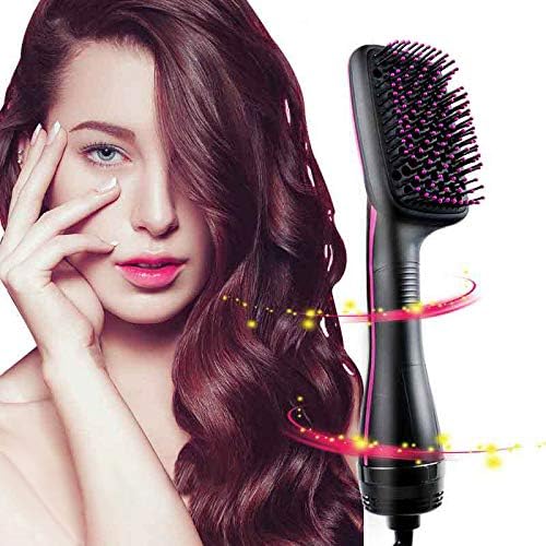 Ionic Hair Brush Beard Comb, Hot Air Comb Quick Hair Styler for Men And Women Portable Ceramic Heated Beard Brush for Home Or Travel Fast Heating