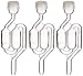 Twin Bubble Airlock for Wine Making and Beer Making (Pack of 3)