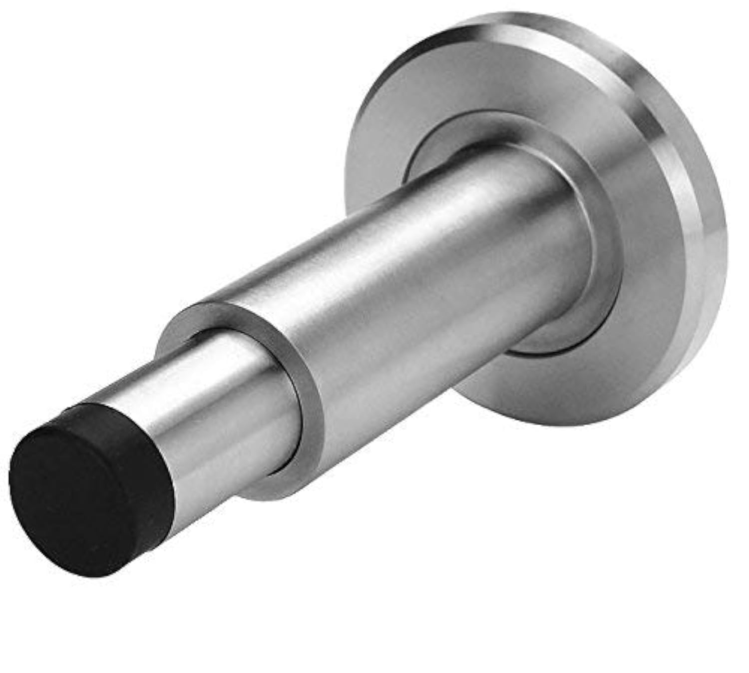 VIBORG Deluxe Adjustable Solid 304 Stainless Steel Extra-Thick Casting + Rubber Heavy Duty Door Stopper Stops Wall Mounted Built in Door Doorstop Door Stop, RS-38 (1)