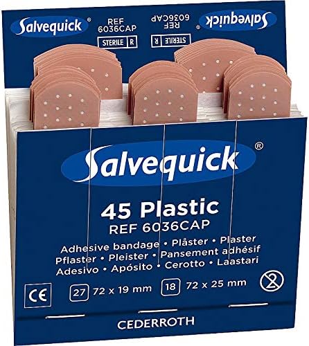 Cederroth/Salvequick 6 x Refills (270 Plasters) CD5