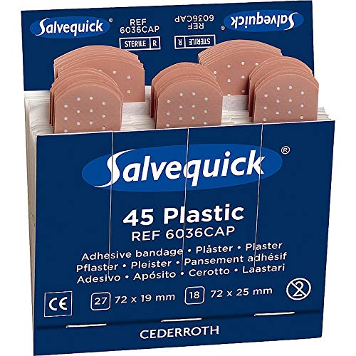 Cederroth/Salvequick 6 x Refills (270 Plasters) CD5