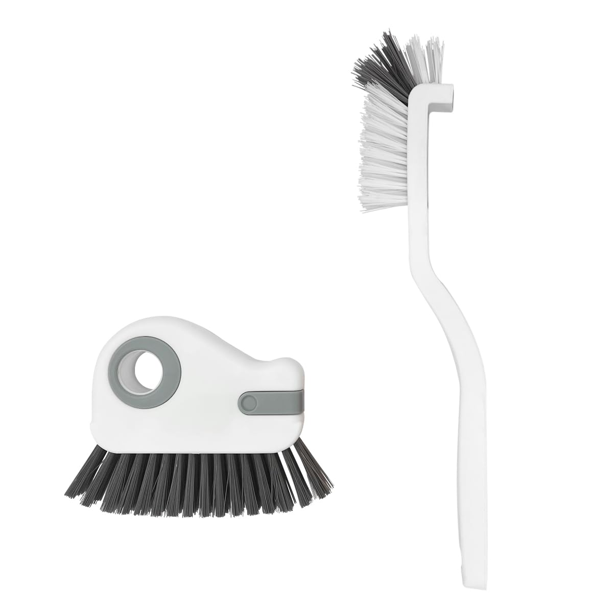 Photo 1 of 2pcs 2 in 1 Groove Crevice Cleaning Brush Window Track Cleaning Tools,Multifunction Grout Cleaner Tool Crevice Cleaning Brush with Hidden Scraper for Sliding Door Track,Window Sill,Window Seal