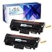 LxTeK Compatible Toner Cartridge Replacement for Samsung 116L MLT-D116L (2 Black) for Samsung SL-M2625D SL-M2675F SL-M2825DW SL-M2875FD SL-M2875FW SL-M2835DW SL-M2885FW Printer
