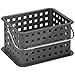 iDesign Spa BPA-Free Plastic Small Stackable Basket with Handle - 5.3