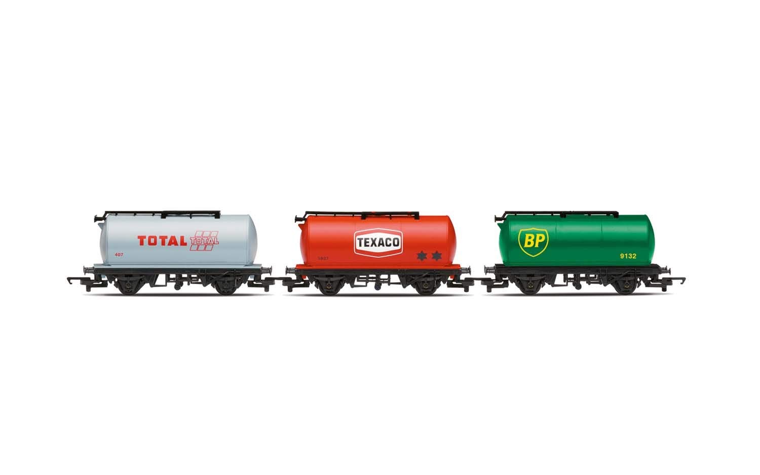 Hornby R6891 Triple Fuel Tanker Pack Other License Freight Car, Multi