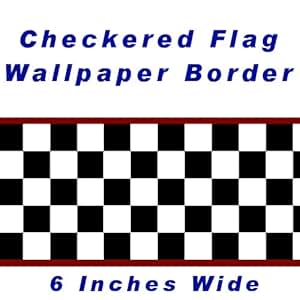 wall inch border 6 Inch Border Checkered Cars Wallpaper Nascar (Red Flag 6