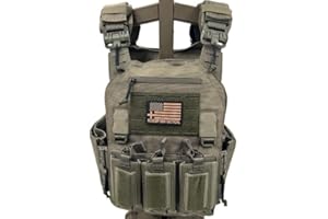 REDEMPTION TACTICAL Redemption Crusader 2.0 Molle Quick Release Buckles Airsoft Vest With Adjustable Size Sides And Triple Pouch