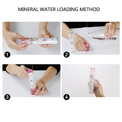 Nano Ionic Facial Steamer, Handheld Hot Mist Moisturizing Cleaning Pores Clearing Blackheads Acne Interior Humidifier Home Sauna Spa System Facial Atomizer Facial Hydration System Nano Sprayer - Thumbnail 5