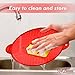 Silicone Splatter Screens Set of 2 - Cooking Grease Screen Cover for Frying Pan and Skillet