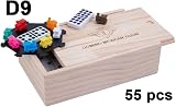 Engelhart Mexican Train Dominoes Set D9 55 Dominoes 2-4 Players Trains view 2