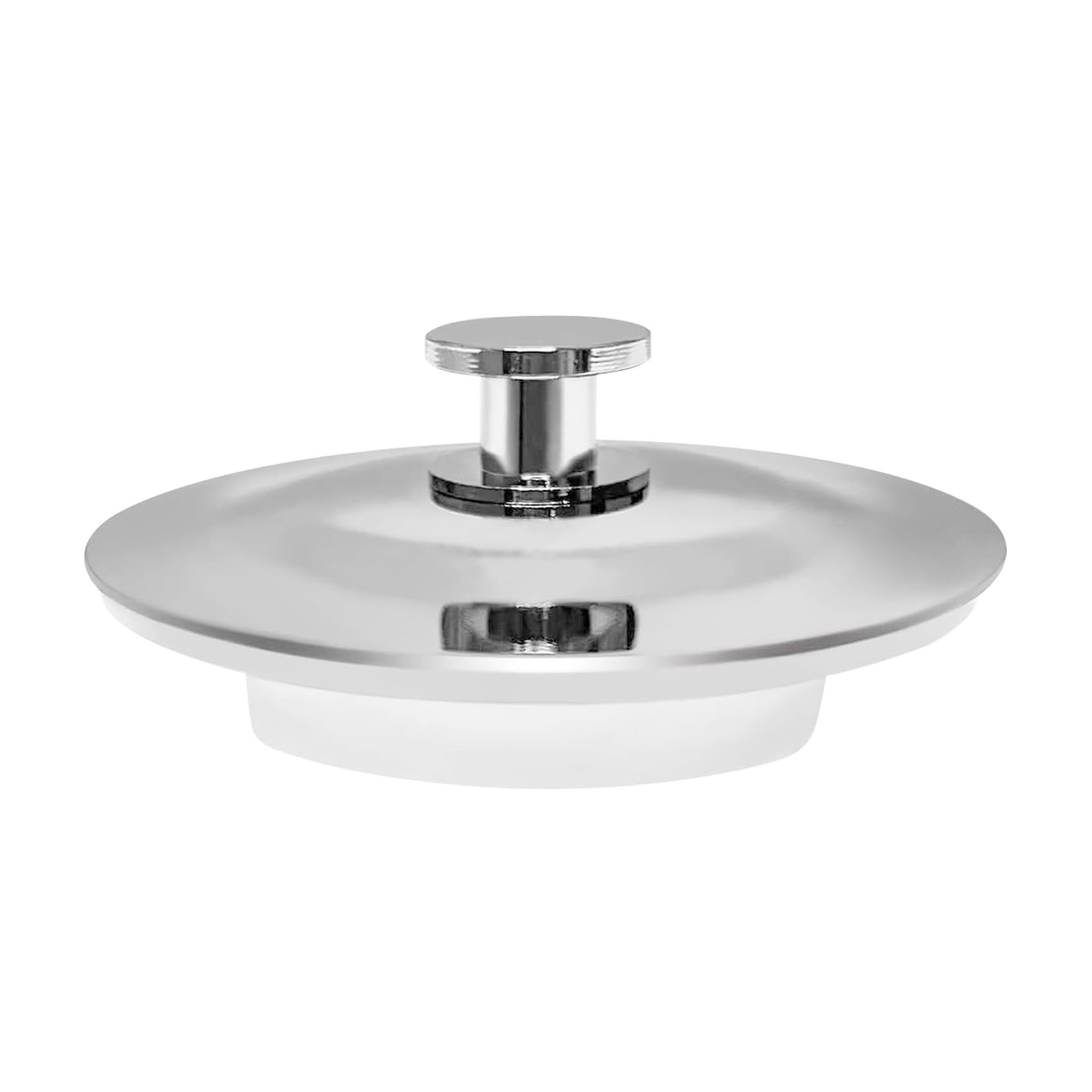 FVFVAHO Universal Stainless Steel Bathtub Plug, Easy Grip Drain Stopper, Silver, 3.8 cm, 47 grams