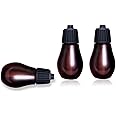 Adirigo Empty Bottles for Essential Oil Refilling - Three Empty Bottles & Six Filter Cottons & One Mini Funnel Fit Aroma Diffuser