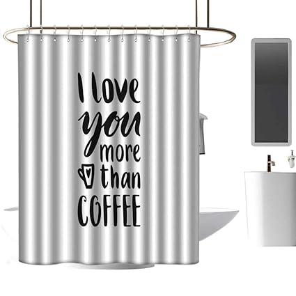 Amazon Com Coolteey Shower Curtains Nerdy I Love You More