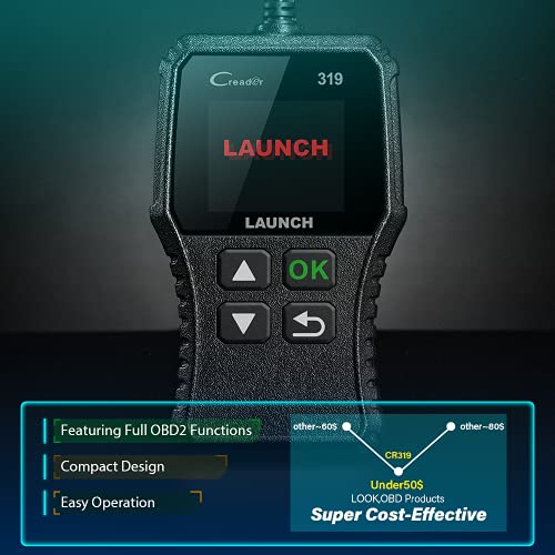 LAUNCH OBD2 Scanner Engine Fault Code Reader, CR319 Code Reader Scanner