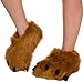 Silver Lilly Bear Paw Animal Slippers (Brown, M)