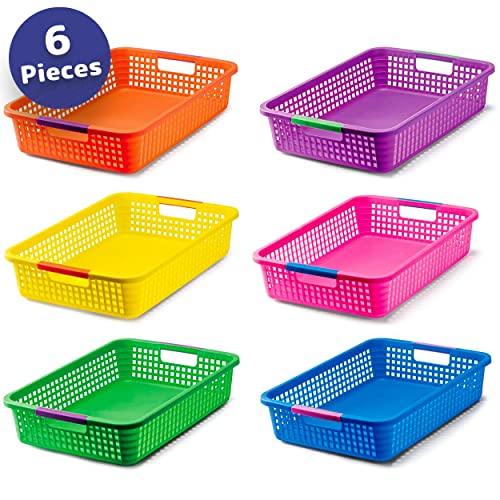 PREXTEX Classroom Storage Baskets for Papers, Crayons, Pencils, and Toy