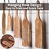 XKiss-Wooden-Spurtles-Set-5-Pcs-Cooking-Utensils-Natural-Set-for-Kitchen-Heat-Resistant-Nonstick-Wood-Cookware-with-Hanging-Hole-Slotted-Spatula-for-Stirring-Mixing-Serving XKiss Wooden Spurtles Set, 5 Pcs Cooking Utensils Natural Set for Kitchen, Heat Resistant Nonstick Wood Cookware with…