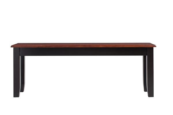 Boraam Bloomington Bench, Black/Cherry – Stylish & Durable