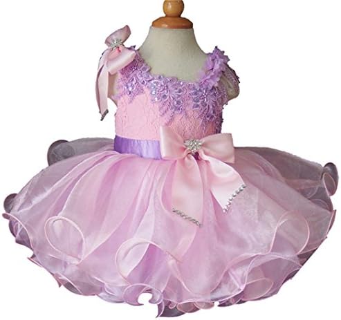 Jenniferwu Infant Toddler Baby Newborn Little Girl's Pageant Party Birthday Dress 3months To size7 EB1179-4