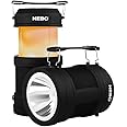 NEBO BIG Poppy Lantern, Flashlight & Power Bank | 300 Lumens, 15 Hours Run Time, Rechargeable LED Spotlight, Pop-Up Flame Emulator & Lantern Modes, Water Resistant, Includes Micro-USB Charging Cable