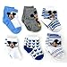Mickey Mouse Baby 6 pk Socks (0-6M, Mickey Blue Crew)