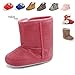 HLM Baby Shoes Sneakers Winter Infant for Girls Boys Canvas Cotton Fleece Brown Red Blue Pink -Deeply Discounted Price - Buy 2, Get 10% Off & Buy 3, Get 15% Off