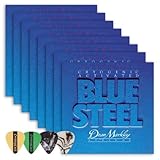 Dean Markley 2552 Blue Steel LT Electric Guitar Strings 8-Pack (0.009-.042) Includes Guitar Picks