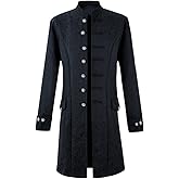 sehseek Men's Steampunk Renaissance Tailcoat Jacket Gothic Victorian Frock Coat