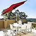 Giantex 9ft Patio Umbrella Outdoor, Market Table Umbrella w/Push Button Tilt and Crank, 180G Polyester Fabric and Sturdy Ribs, Sun Canopy Umbrellas for Patio Garden Beach Deck Pool