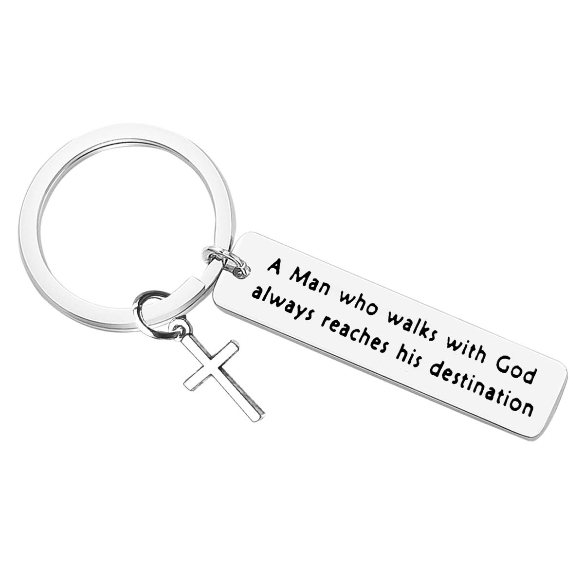 Christian Keychain for Women Men Inspirational Christian Religious