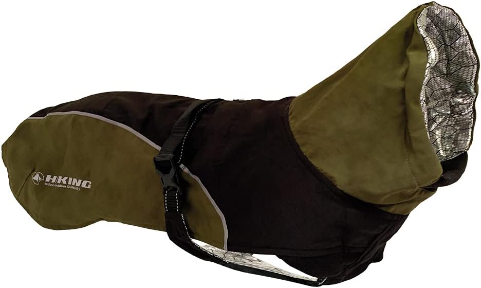 Cross Hiking Dog Coat, Waterproof for Dogs Thermoregulating Lining, Nanga Black, Size 80 cm - 385 g, Black/Sage - Image 3