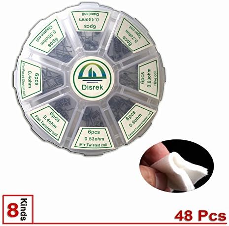 8 in 1 Zipper Juggernaut 48 PCS Pre-built Coils Kit in Ferris Wheel Box, Heating Wires