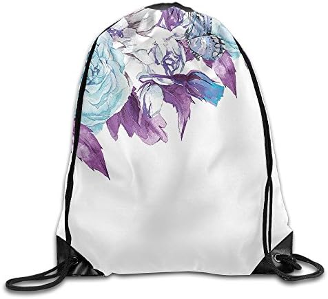 FYW Floral Vintage Classic Flower Petals Bridal Wedding Romance Shabby Chic Design Drawstring Bags Traveler Gym Backpack