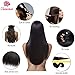 Beauhair Brazilian Straight Hair 3 Bundles with Frontal (18 20 22+18Frontal) 13x4 Ear to Ear Lace Frontal Closure With Bundles Unprocessed Virgin Human Hair Bundles With Frontal Natural Color
