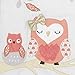 Lambs & Ivy Family Tree Coral/Gray/Gold Owl 4 Piece Crib Bedding Set