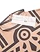 Coofandy Men’s Tattoo multi-coloured tribal inspired print long sleeve shirt Nude Medium