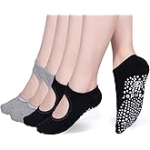 Yoga Socks Non Slip Skid Socks with Grips Pilates Ballet Barre Socks for Women