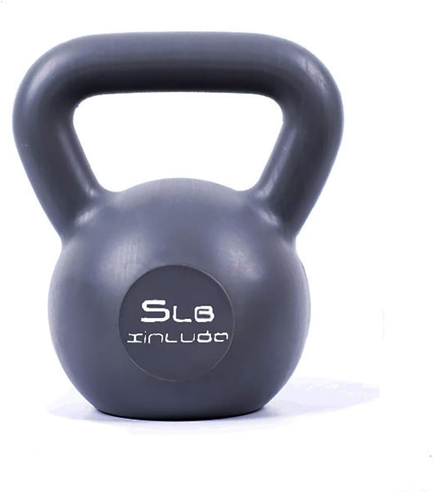 Yajun Sport Kettlebell Weight Lifting Ball for Fitness Equipment Dumbbells Exercise Strength and Cardio Training Tools for Yoga Workout Gym,15LB