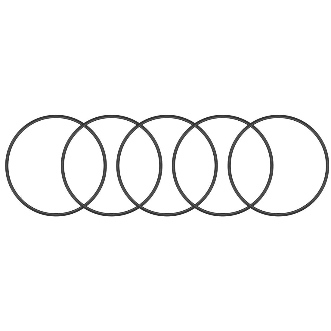 sourcing map Nitrile Rubber O-Rings 75mm OD 68mm ID 3.5mm Width, Metric Nitrile Rubber Sealing Gasket, Pack of 15